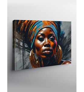 Kanvas Tablo Afrikalı Kadın