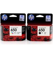 HP CZ101AE + CZ102AE 650 Siyah + Renkli Kartuş Seti