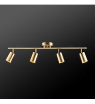 Rsylight Metal Modern 4 LÜ Eskitme Kaplama Led Spot Hareketli Avize Günışığı Ampullü