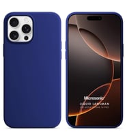 Microsonic Apple iPhone 16 Pro Kılıf Liquid Lansman Silikon Lacivert (Lacivert)