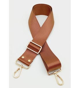 Angel Çanta Aksesuar Polyester Kolon 120X4 Cm Taba Light Gold Metalli