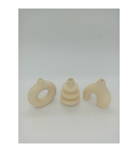 Minimal Vazo Set 3'lü Bohem Biblo Minyatür
