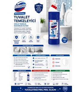 Domestos Pro Tuvalet Temizleyici 750 ml.