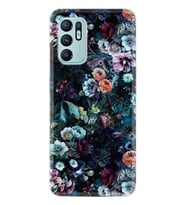 Oppo Reno 6 Kılıf Resimli Desenli Baskılı Silikon Great Flowers 1304