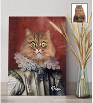 Kişiye Özel Evcil Hayvan Kanvas Tablo, Pet Tablo 30x50 cm