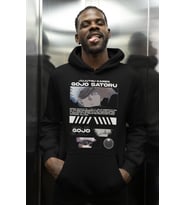 Jujutsu Kaisen Gojo Satoru Baskılı Unisex Oversize Anime Karakter Hoodie