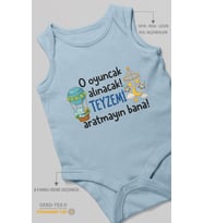 Teyzeye Özel Sıfır Kollu Bebek Zıbını %100 Pamuk