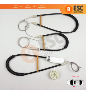 Mercedes SL R230 2001-2012 2-Kapı Convertible Roadster A2307200346 İçin Sol Cam Kriko Tamir Seti