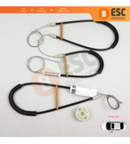 Mercedes SL R230 2001-2012 2-Kapı Convertible Roadster A2307200346 İçin Sol Cam Kriko Tamir Seti