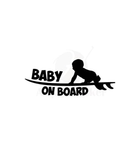 Baby On Board Arabada Bebek Var Oto Sticker Siyah 20*7 Cm