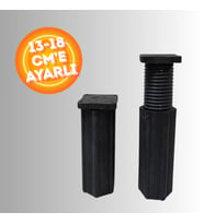 13-18 CM'E AYARLANABİLİR DESTEK AYAĞI ORTA AYAK YÜKSELTİLEBİLİR KOLTUK MOBİLYA ORTA AYAĞI
