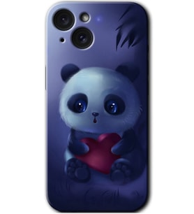 İphone 15 Kılıf HD Desen Baskılı Kılıf - Bebek Panda