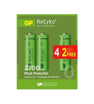GP 2700 Ma Şarjlı Kalem Pil 6 Lı Paket