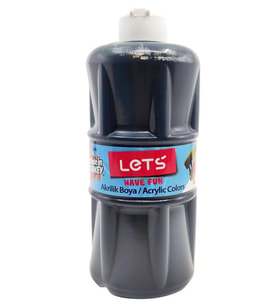 Lets Akrilik Boya 500 ml Siyah