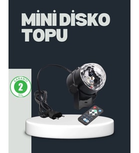 Rgb Led Disko Küresi 7 Modlu Uzaktan Kumandalı (Çok Renkli)