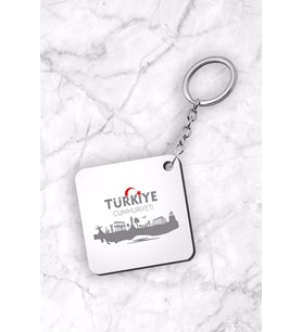 Türkiye Cumhuriyeti Tasarımlı Anahtarlık