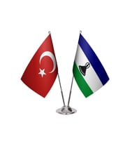 Lesotho İkili Masa Bayrağı