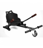 Hoverkart Elektrikli Kaykay Koltuk Smart Scooter Aparat Siyah Işıkşız Teker (Siyah)