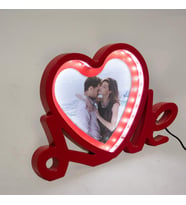 Led Işıklı Love Fotoğraflı Sihirli Ayna