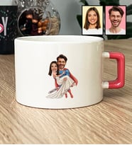 Kişiye Özel Karikatürlü Sevgiliye Hediye Lüks Fincan Sevgililer Günü Hediyesi