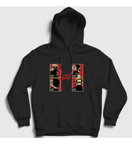 Presmono Unisex Siyah Band Daft Punk Kapüşonlu Sweatshirt 59518tt