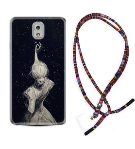 Samsung Note 3 4 5 8 9 20 Ultra 10 Lite Kılıf Boyun Asklı Rasta Silikon Star Woman 1332