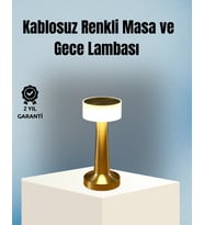 Northcity Dokunmatik Masa Lambası - Kablosuz, 3 Modlu LED Şarjlı Aydınlatma