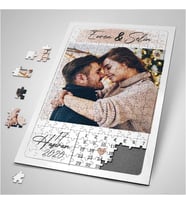 Birinci Yıldönümü Hediyesi 240 Parça Kişiye Özel Puzzle