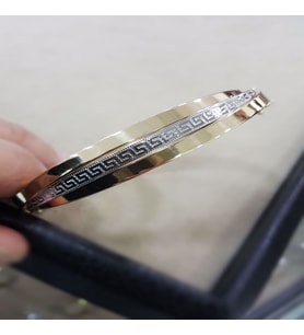 Altın Kelepçe 14K Versage 12 mm (Çok Renkli)