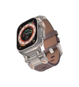 E2M APPLE WATCH 42-44-45-46-49MM KRD-32 DERİ KORDON KAHVERENGİ