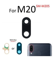 Samsung Galaxy M20 Arka Kamera Camı Lens Yapışkanlı