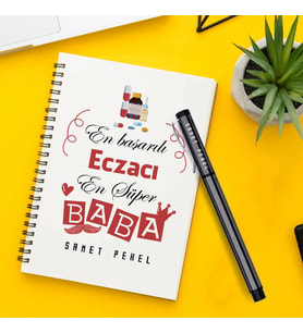 Eczacı Babaya Hediye Defter ve Kalem