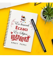 Eczacı Babaya Hediye Defter ve Kalem