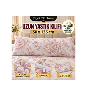 Yastık kılıfı 50x135 %100 pamuklu 1 adet
