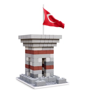 Eshel Maket Tuğla Nöbetçi Kulesi