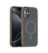 Apple iPhone 17 Uyumlu Kılıf Mat Arka Yüzey Wireless Şarj Özellikli Zore Flet M-safe Kapak (Gümüş)