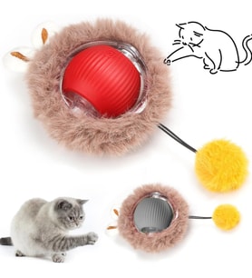 Konyax Tüylü Şarjlı Kedi Oyuncağı