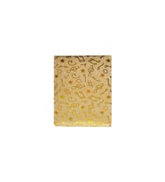 Mikro Nota Desenli  Not Defteri Çizgili - NT-26 - Gold - A6 (Gold)
