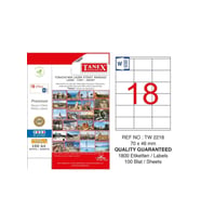 Tanex Lazer Etiket 100 Yaprak 70 x 46 Mm Lazer Yazıcı Etiketi