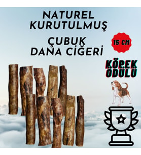 Naturel Kurutulmuş Çubuk Dana Ciğeri 150 Gr