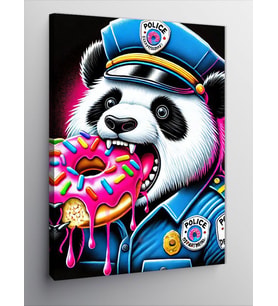 Kanvas Tablo Şeker Seven Panda