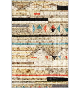 Eliana Home Baskılı, Yıkanabilir Kaymaz Taban Salon Halısı LNA1519-HY1205 100x150 cm (Sarı)
