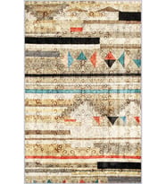 Eliana Home Baskılı, Yıkanabilir Kaymaz Taban Salon Halısı LNA1519-HY1205 100x150 cm (Sarı)