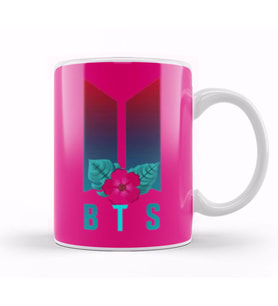 Bts Army Gift LOGIO MERCH Flowers Kpop Kupa Bardak Porselen