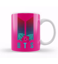 Bts Army Gift LOGIO MERCH Flowers Kpop Kupa Bardak Porselen