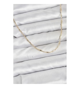 Mey İthalat® CM 14K Gold Renk Pirinç Ataç Zincir 60 cm Kadın Kolye
