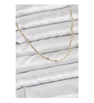 Mey İthalat® CM 14K Gold Renk Pirinç Ataç Zincir 60 cm Kadın Kolye