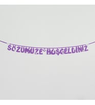 Sözümüze Hoşgeldiniz Keçe Yazı