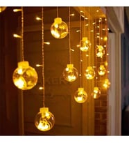 MOBGİFT Dekoratif Işıklı  Top Led Perde Animasyonlu