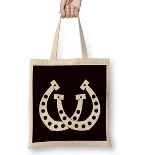 Horseshoe Lucky Equestrian Sport Horses Riding Horse Fan Bez Çanta Uzun Saplı